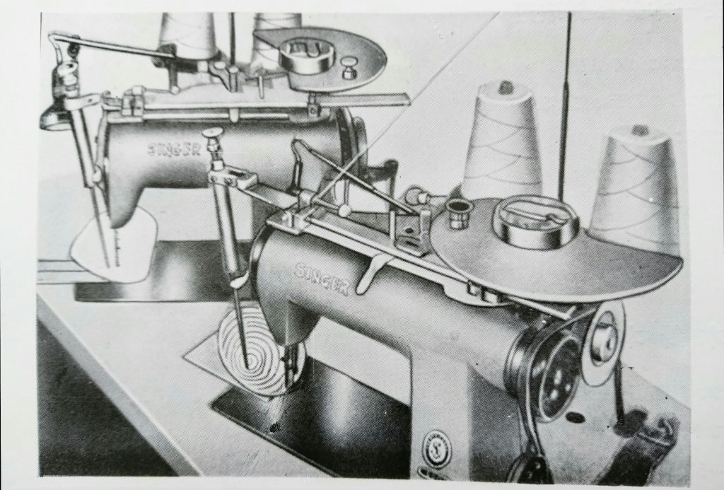 Singer 600w1 : ブラジャー・カップ自動縫製機