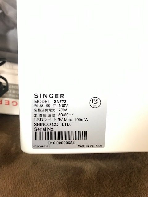 SINGER ミシン SN773 数回しか使ってない その他 生活家電 家電・スマホ・カメラ 定期購入